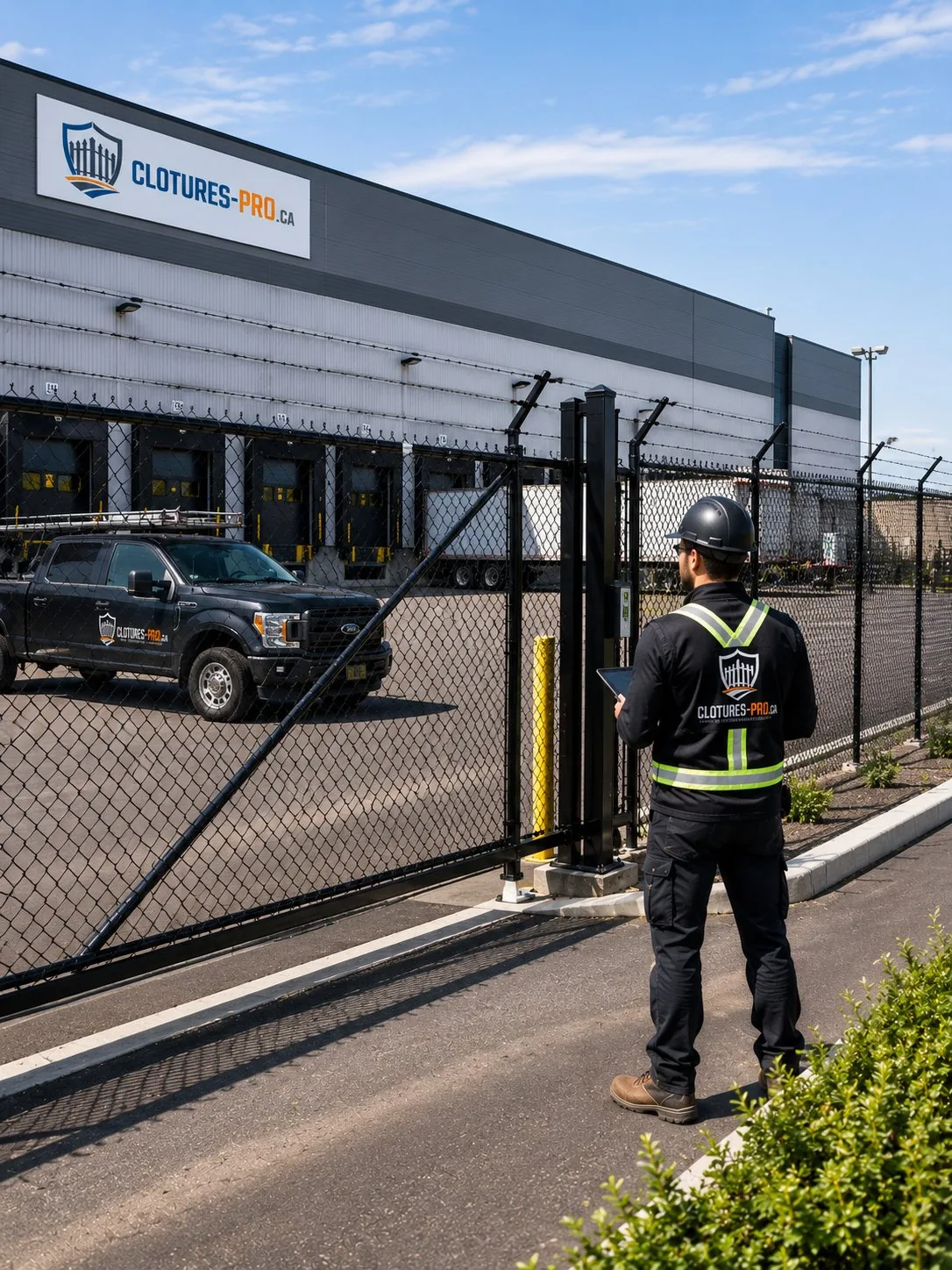 Portail installé à l'entrée d'une propriété